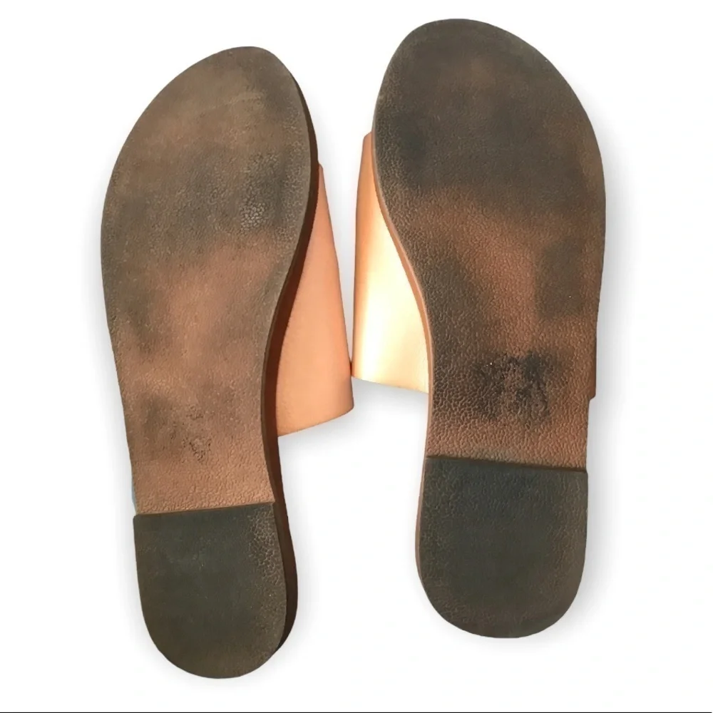 3/$15 Roxy peach slides/ flat sandals